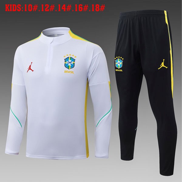 Enfant Training Top Brésil 2026-27 Blanc 3